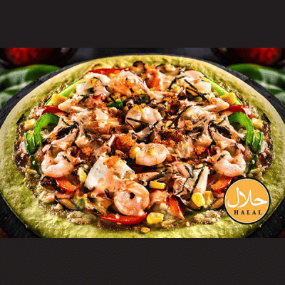 Mentaiko Seafood Pizza